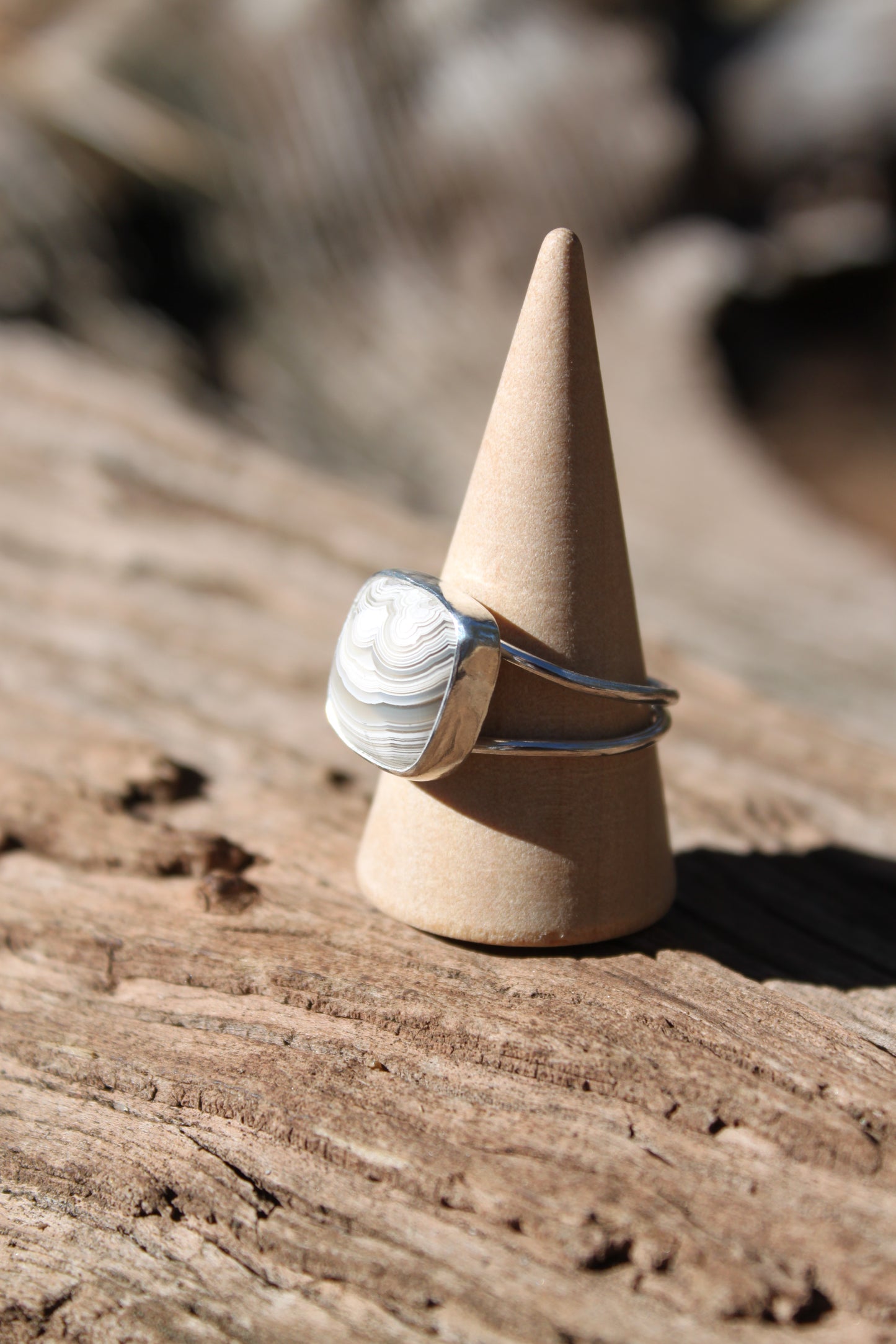 Crazy Lace Agate Ring