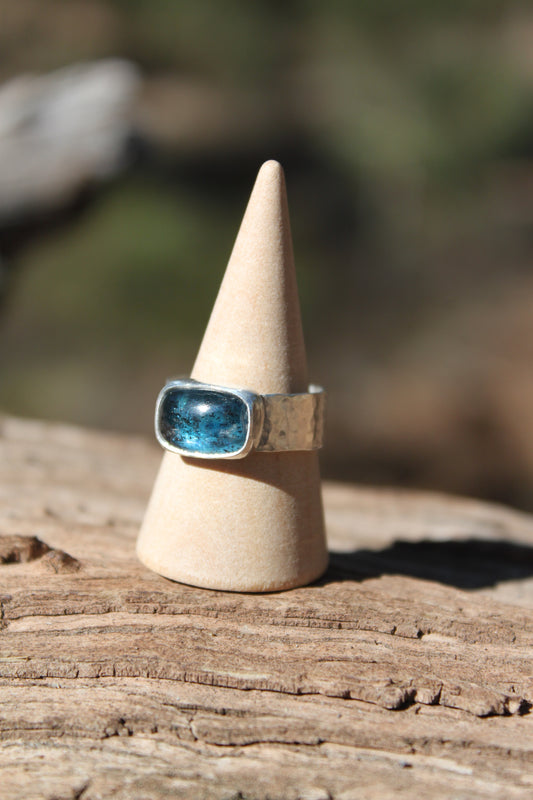 Moss Kyanite Ring