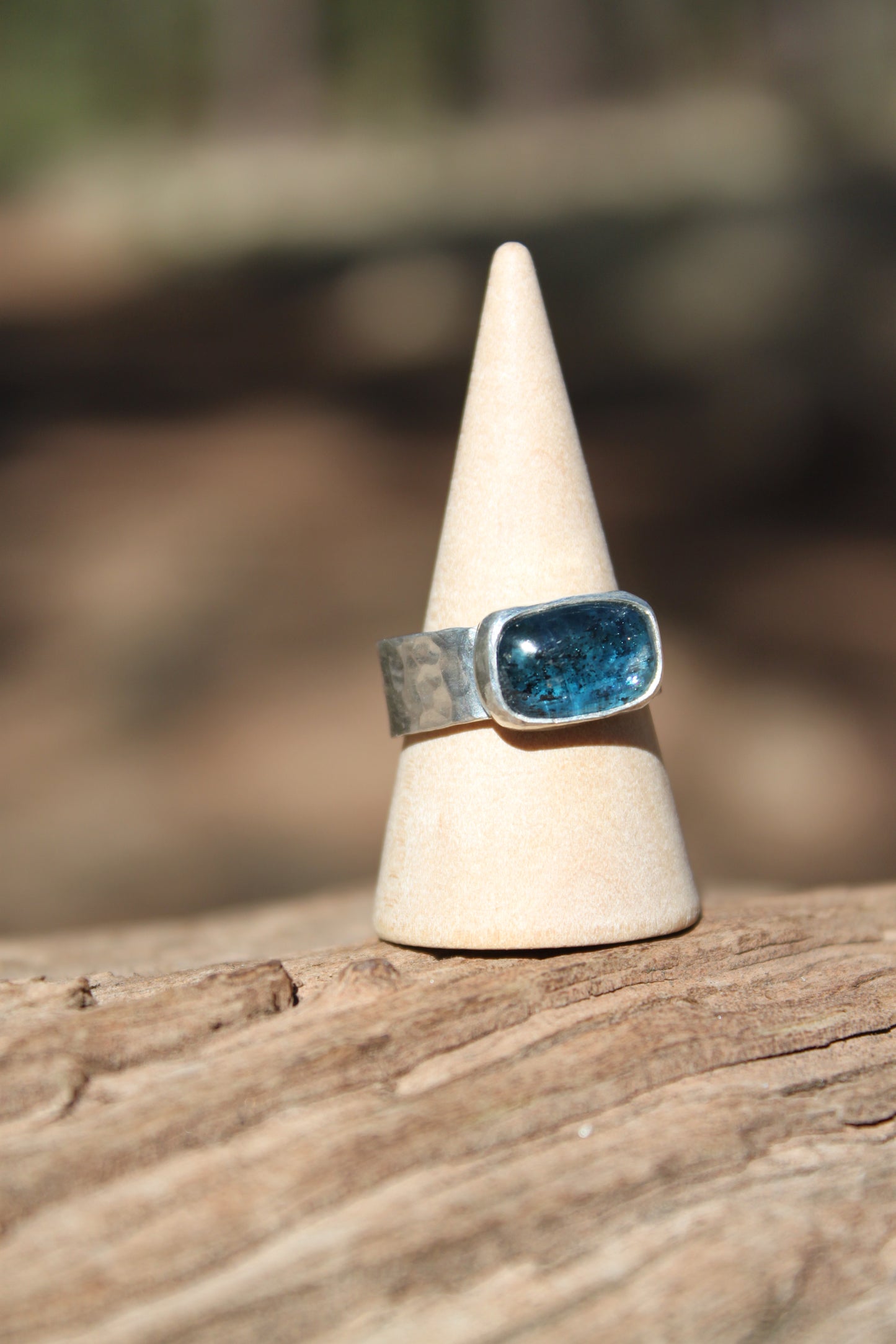 Moss Kyanite Ring