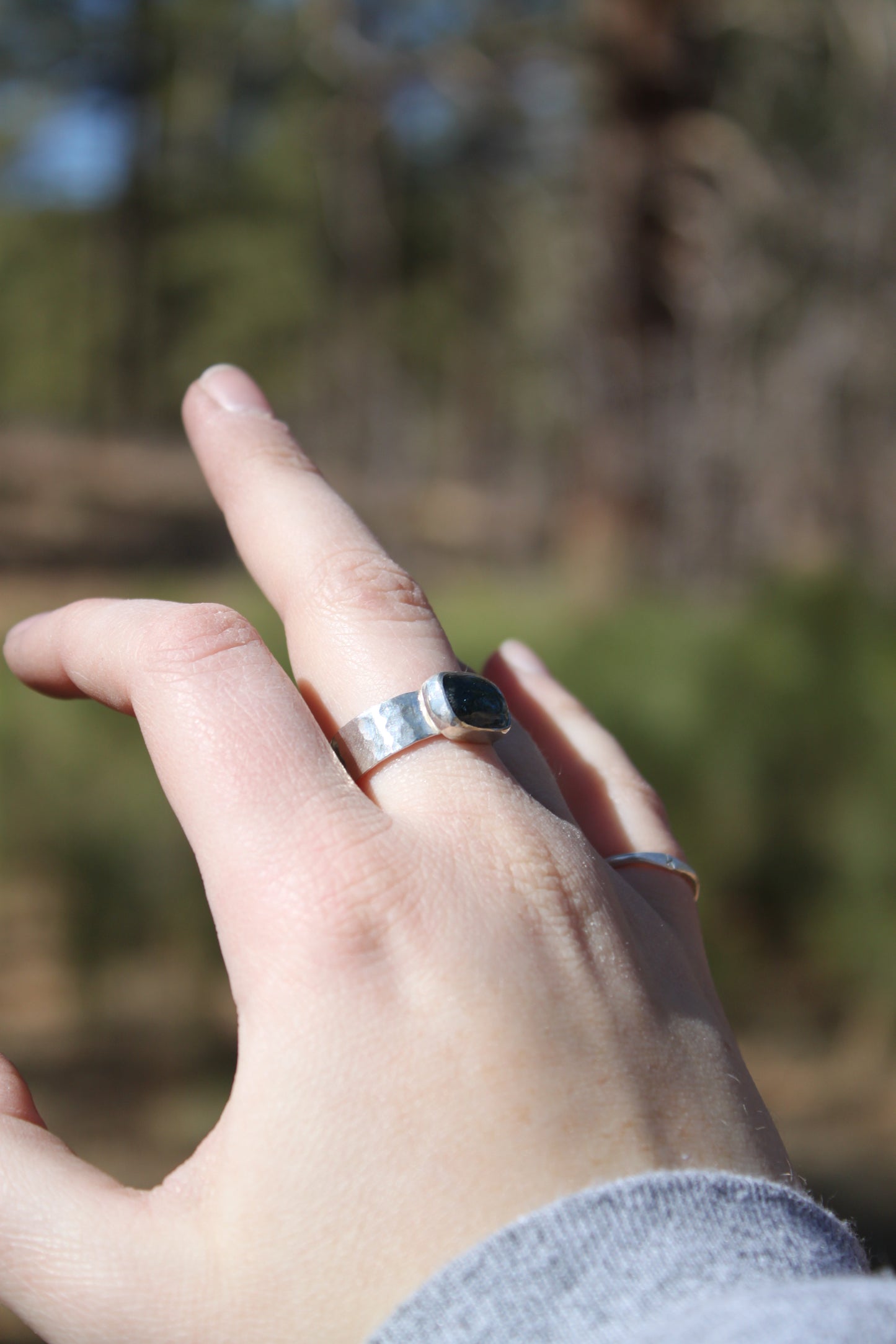 Moss Kyanite Ring