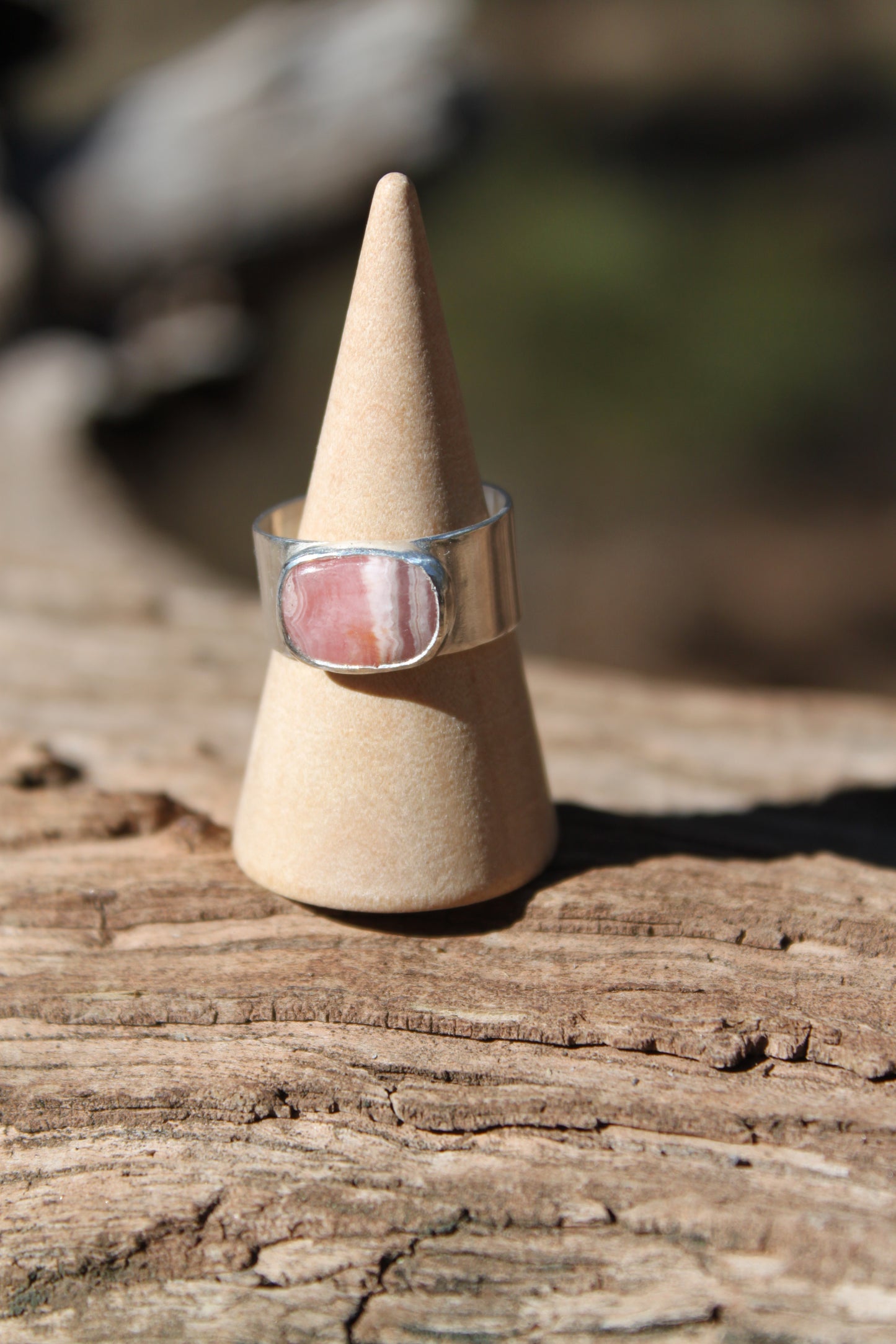 Rhodochrosite Ring