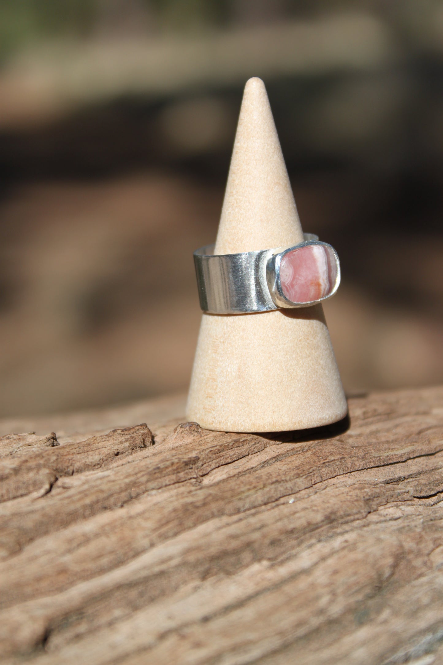 Rhodochrosite Ring