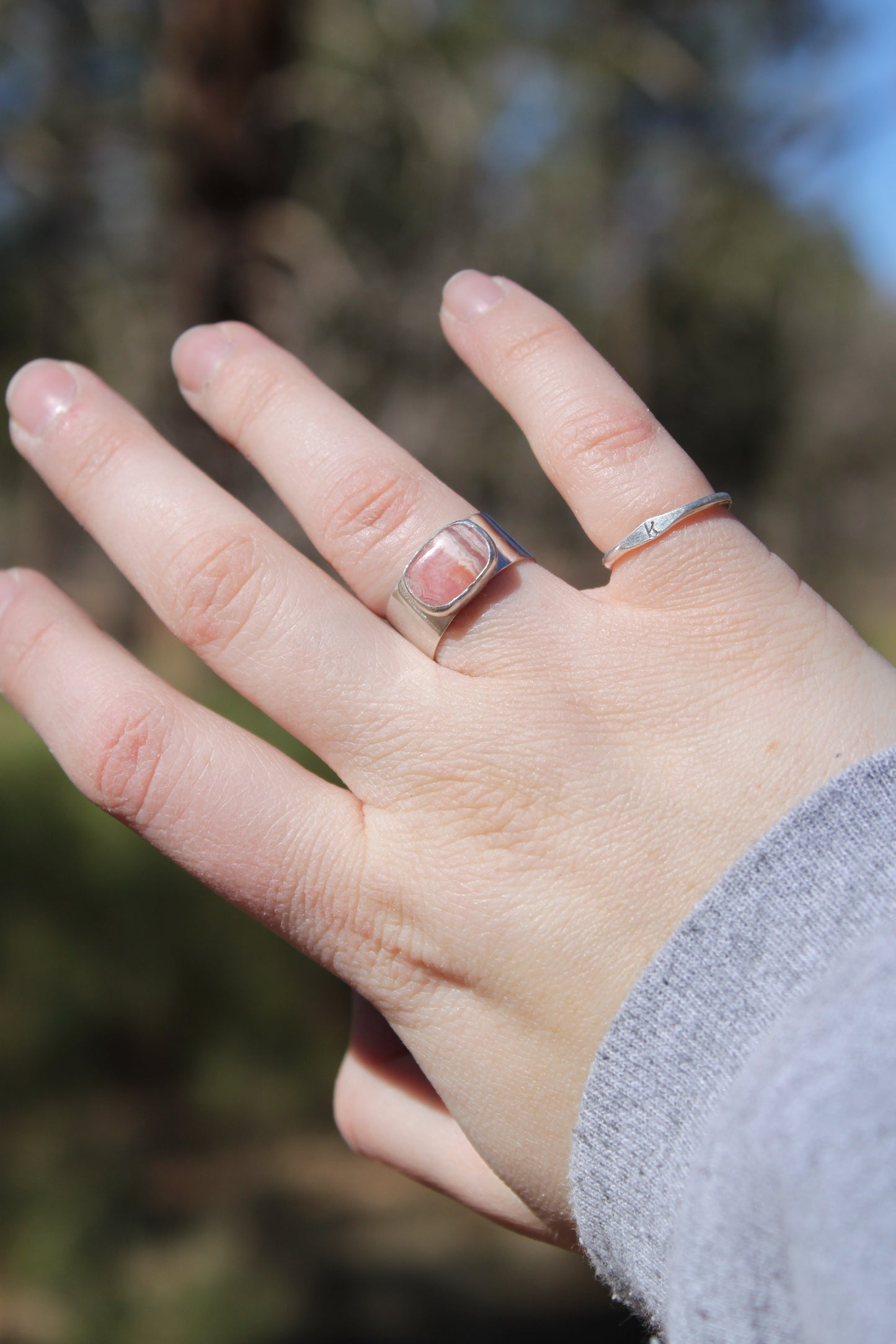 Rhodochrosite Ring