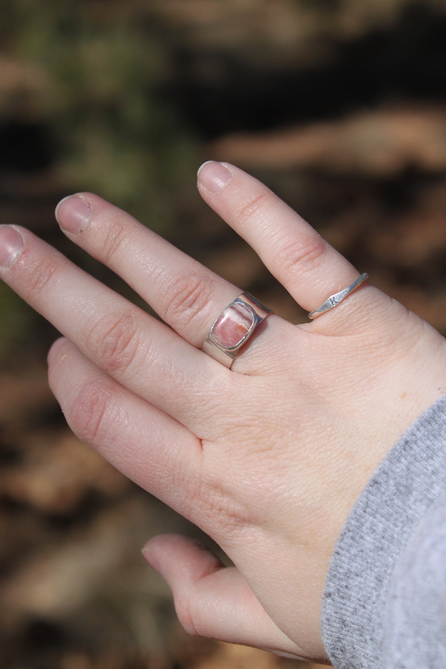 Rhodochrosite Ring