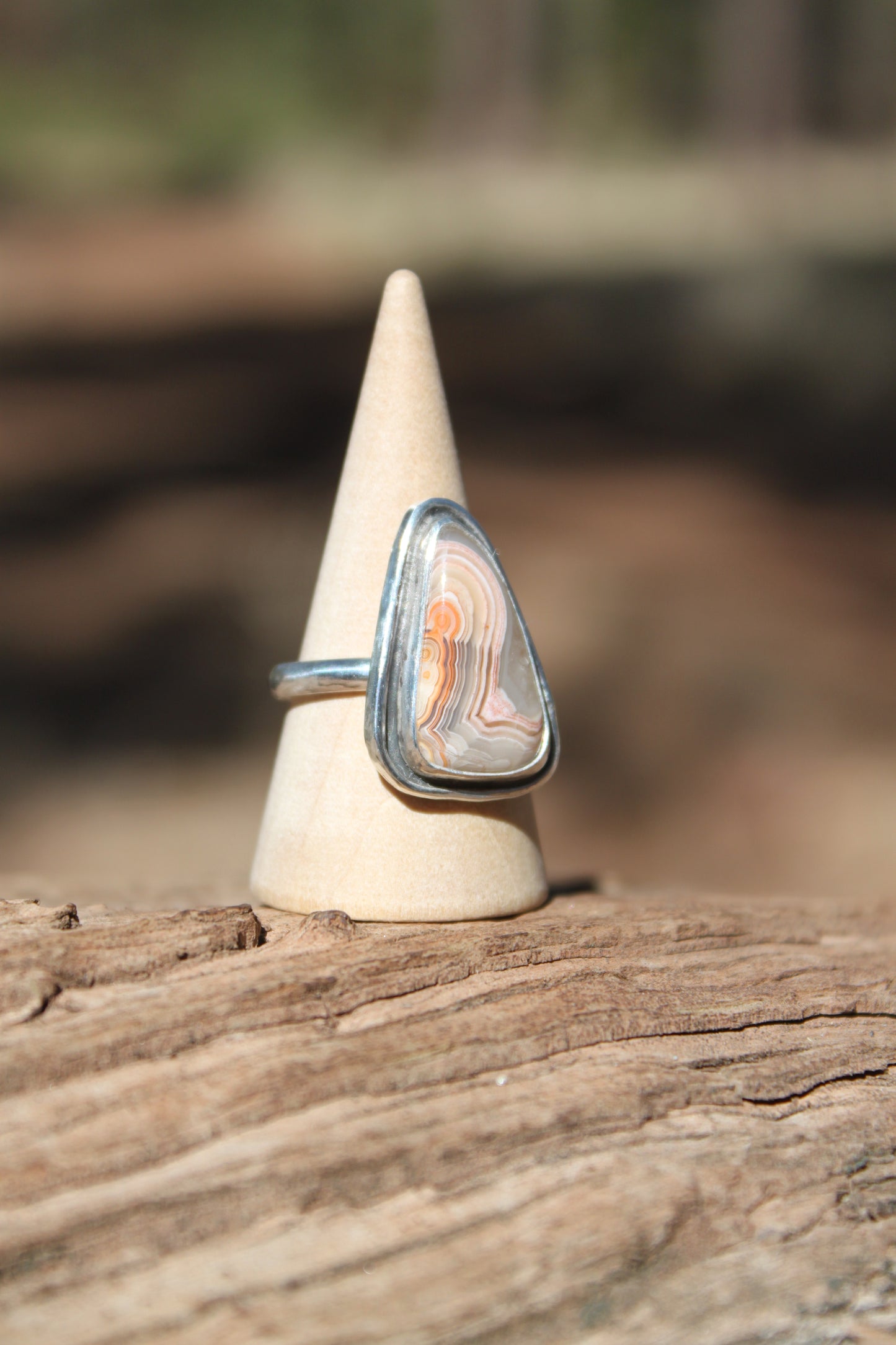 Crazy Lace Agate Ring