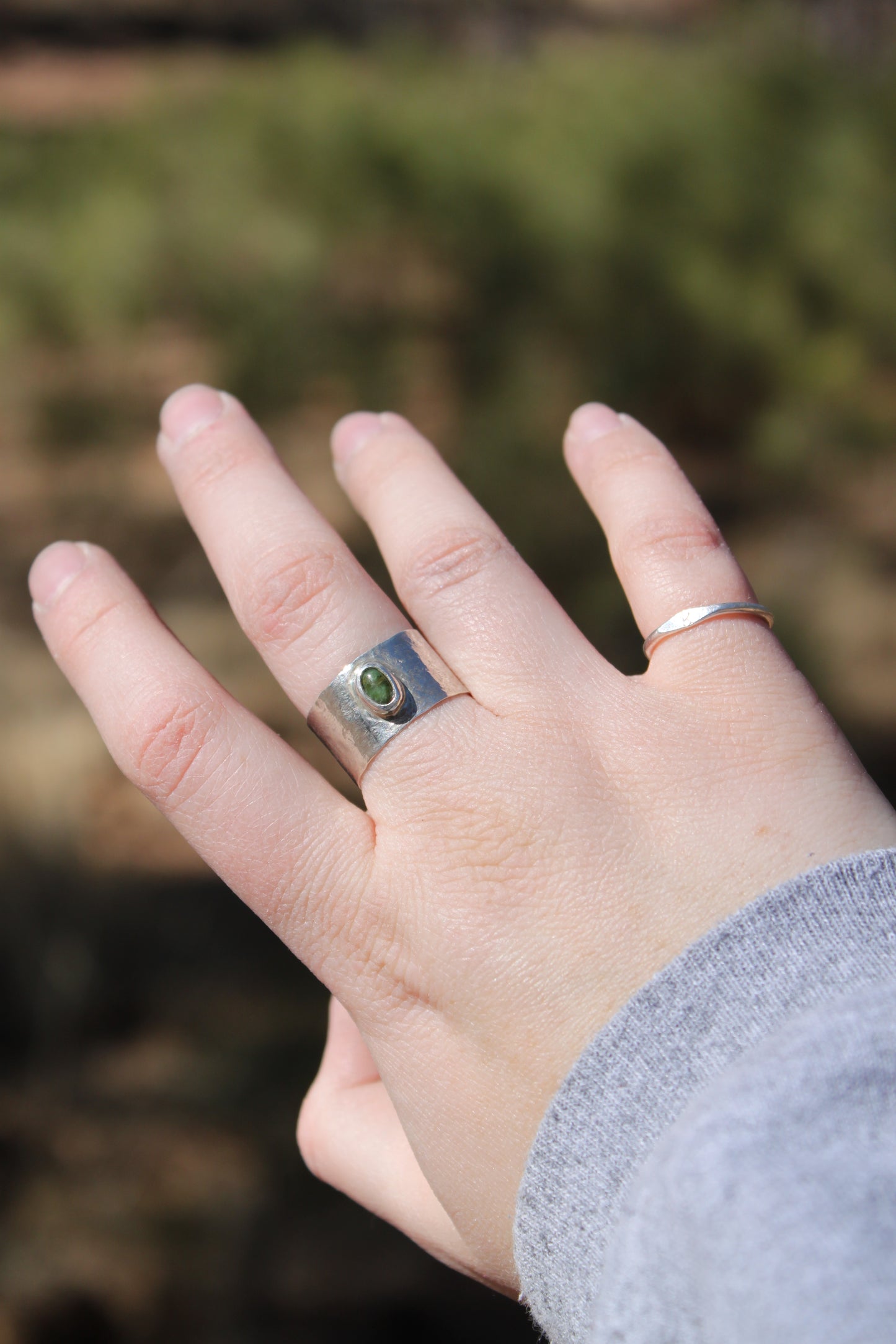 Chunky Wyoming Jade Ring