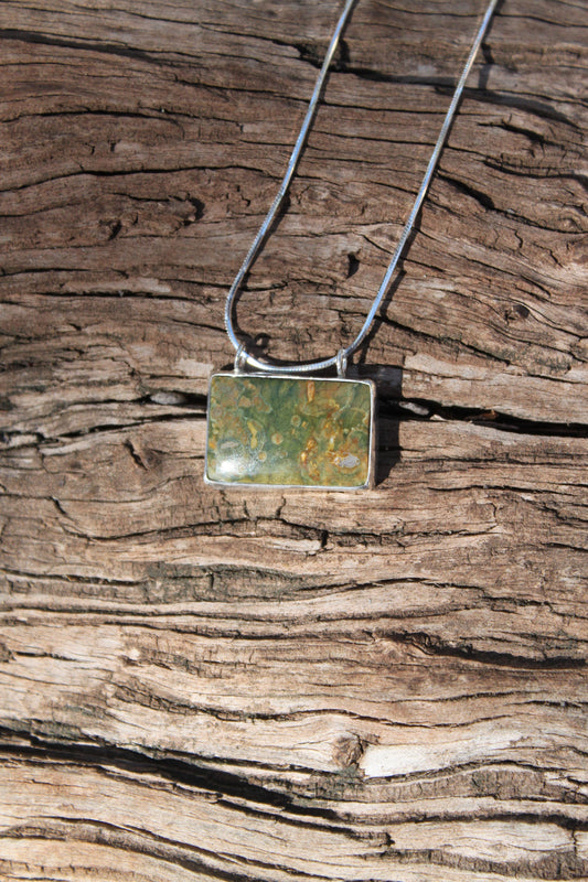 Rainforest Rhyolite Pendant